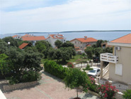 Detail view of Villa Ana at island of Pag in Croatia